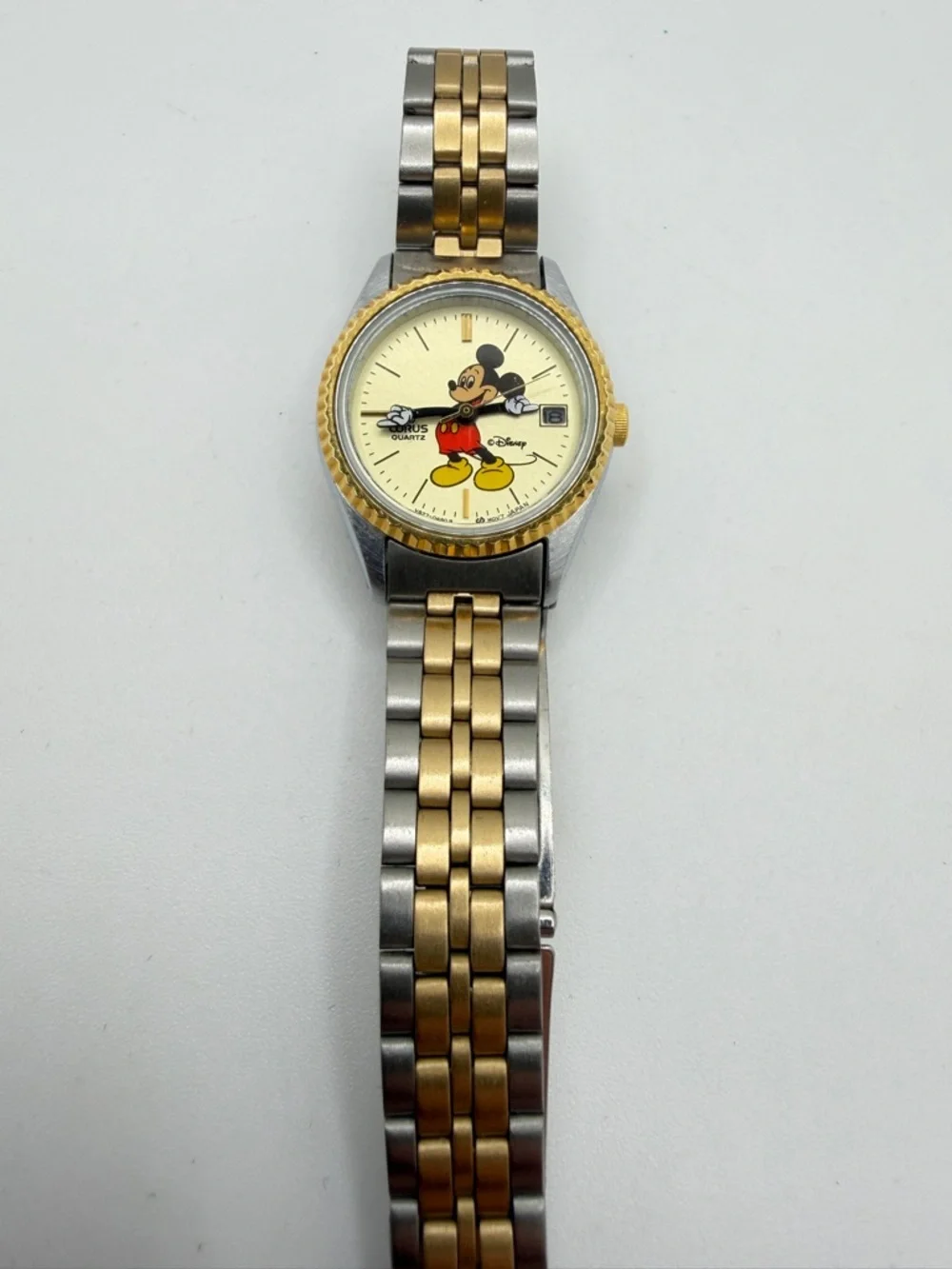 Vintage Lorus Seiko Ladies Disney/Mickey Mouse‎ two tone stainless steel watch!